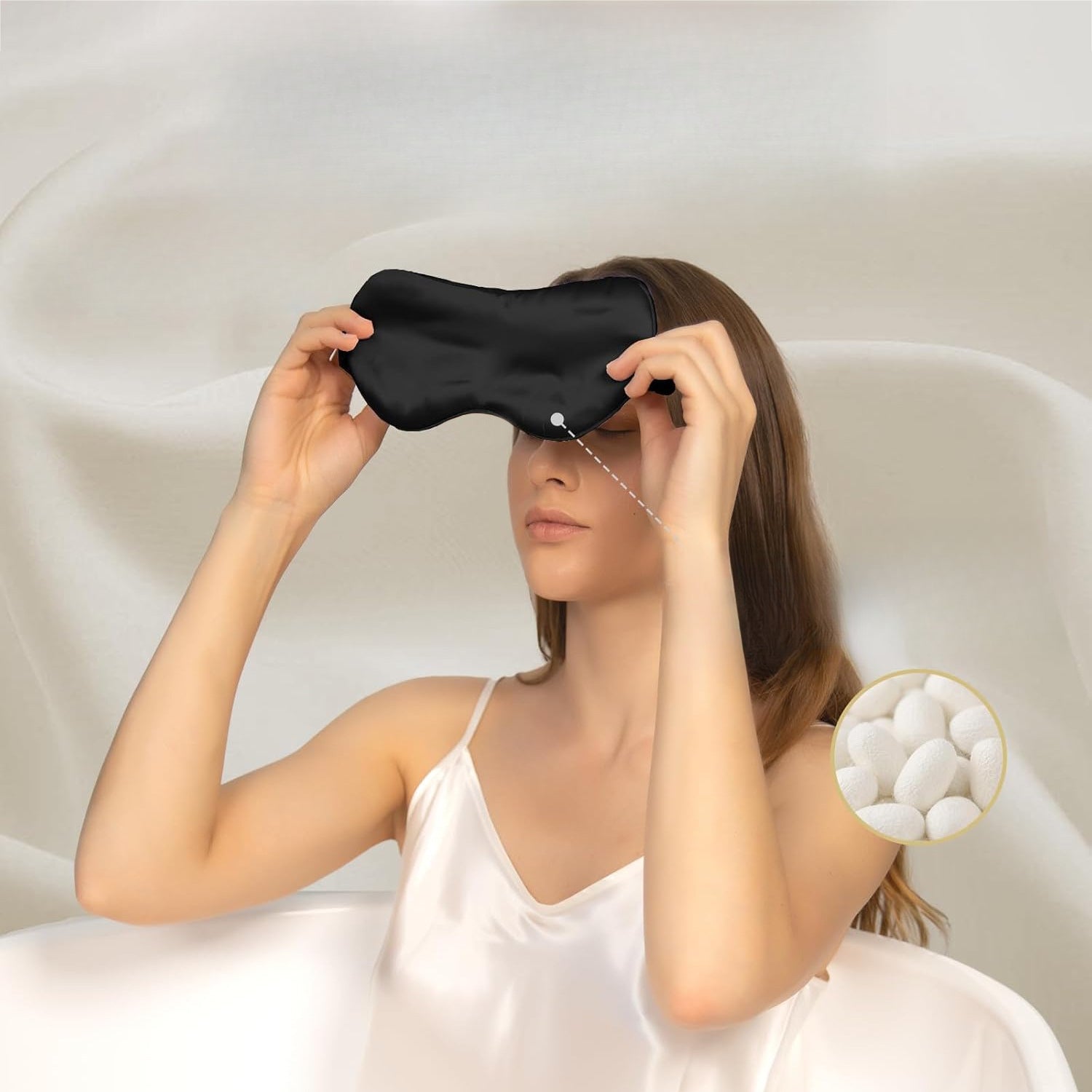 22 mmi, Eye mask, gift, mulberry silk, sleep Eye mask , silk