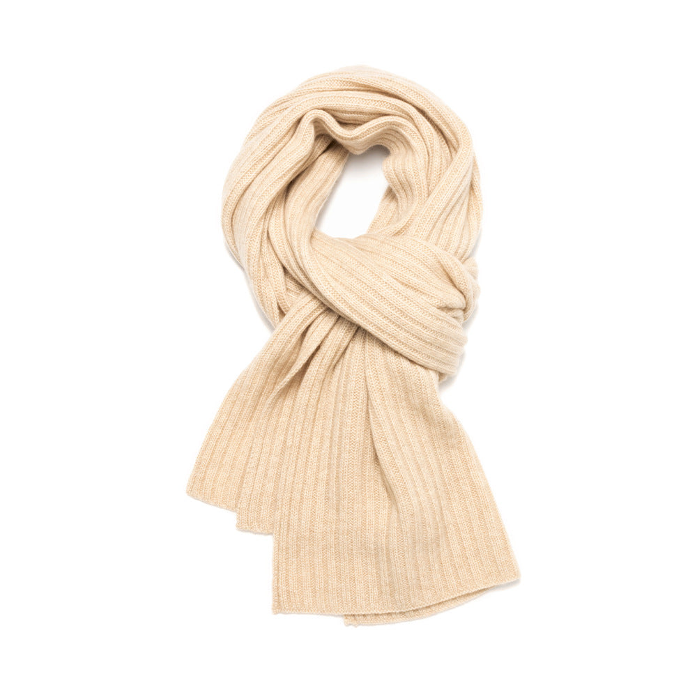 Solid color, men and women, couples, knitted scarf, pure cashmere solid color scarf.