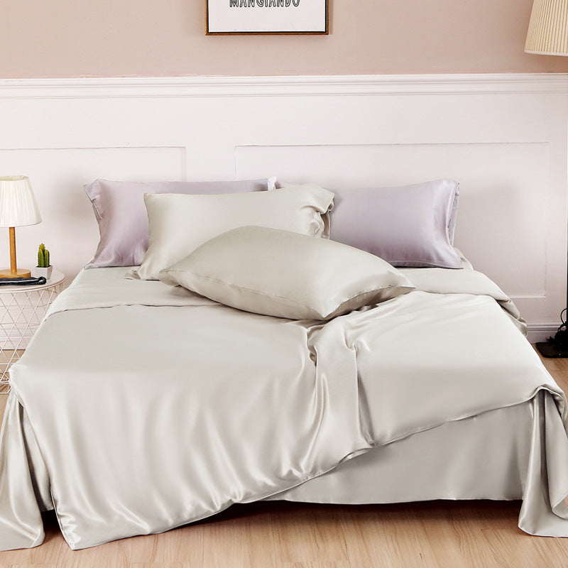 Silk duvet cover single piece, duvet cover single piece silk, for bed use