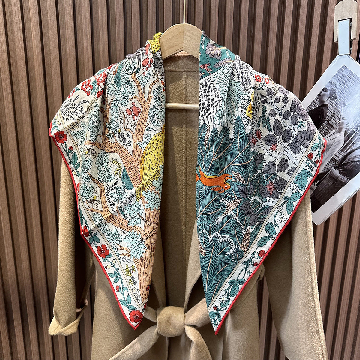 100% silk scarf for women 85*85