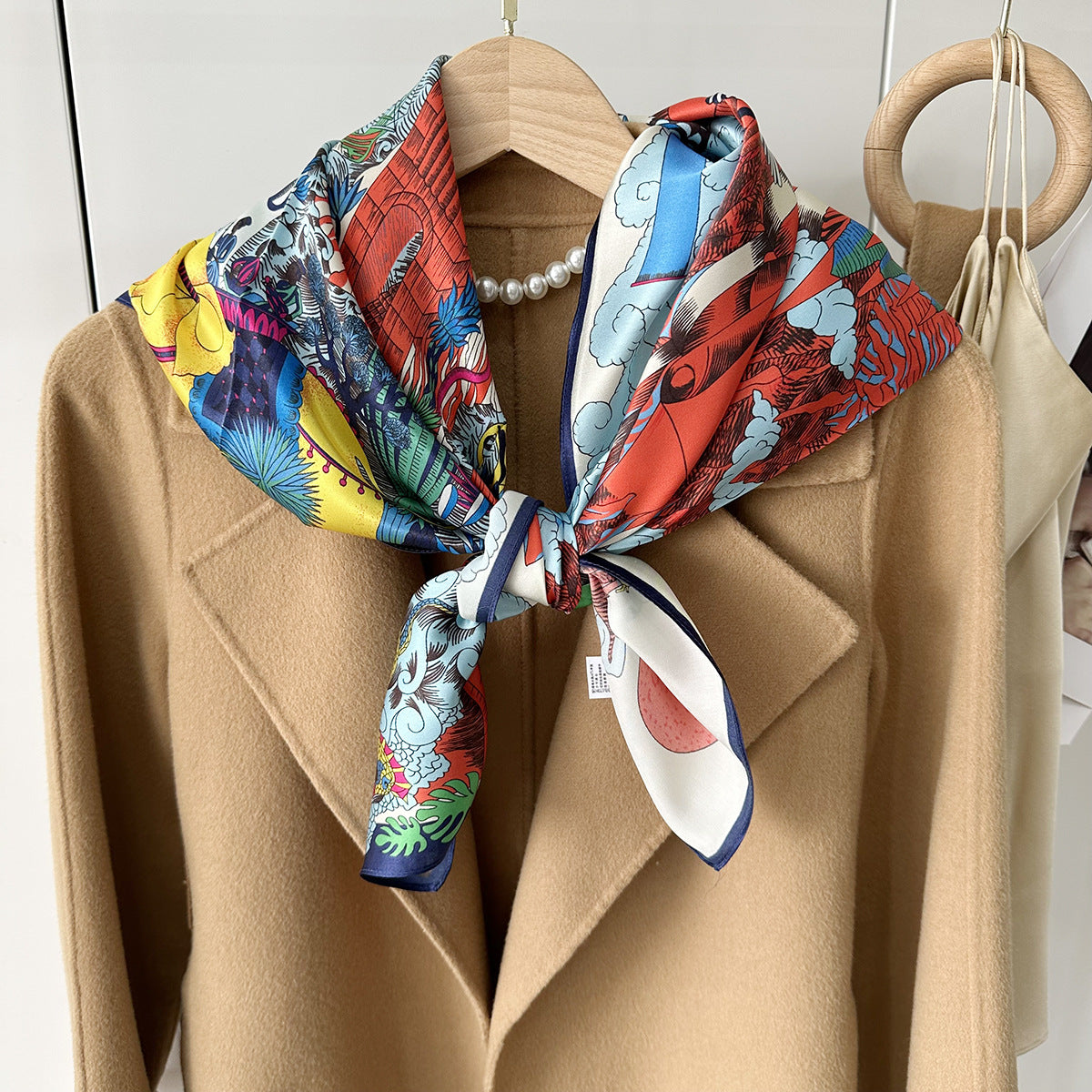 100% silk scarf for women 88*88