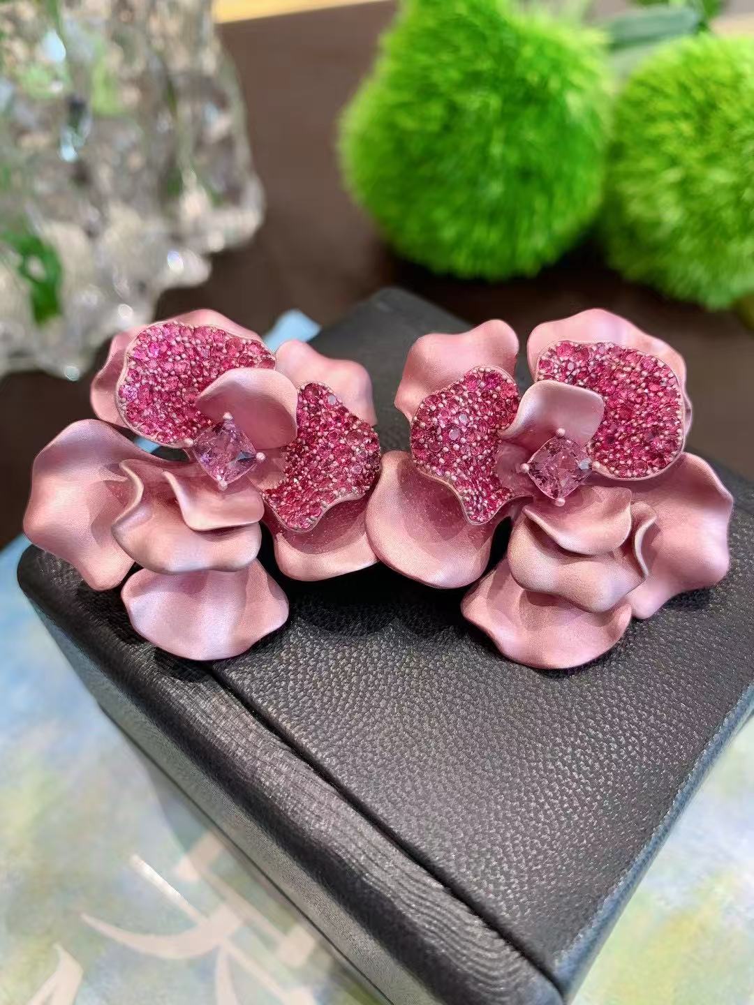 Jewelry  aluminum Earrings  set spinel Earrings