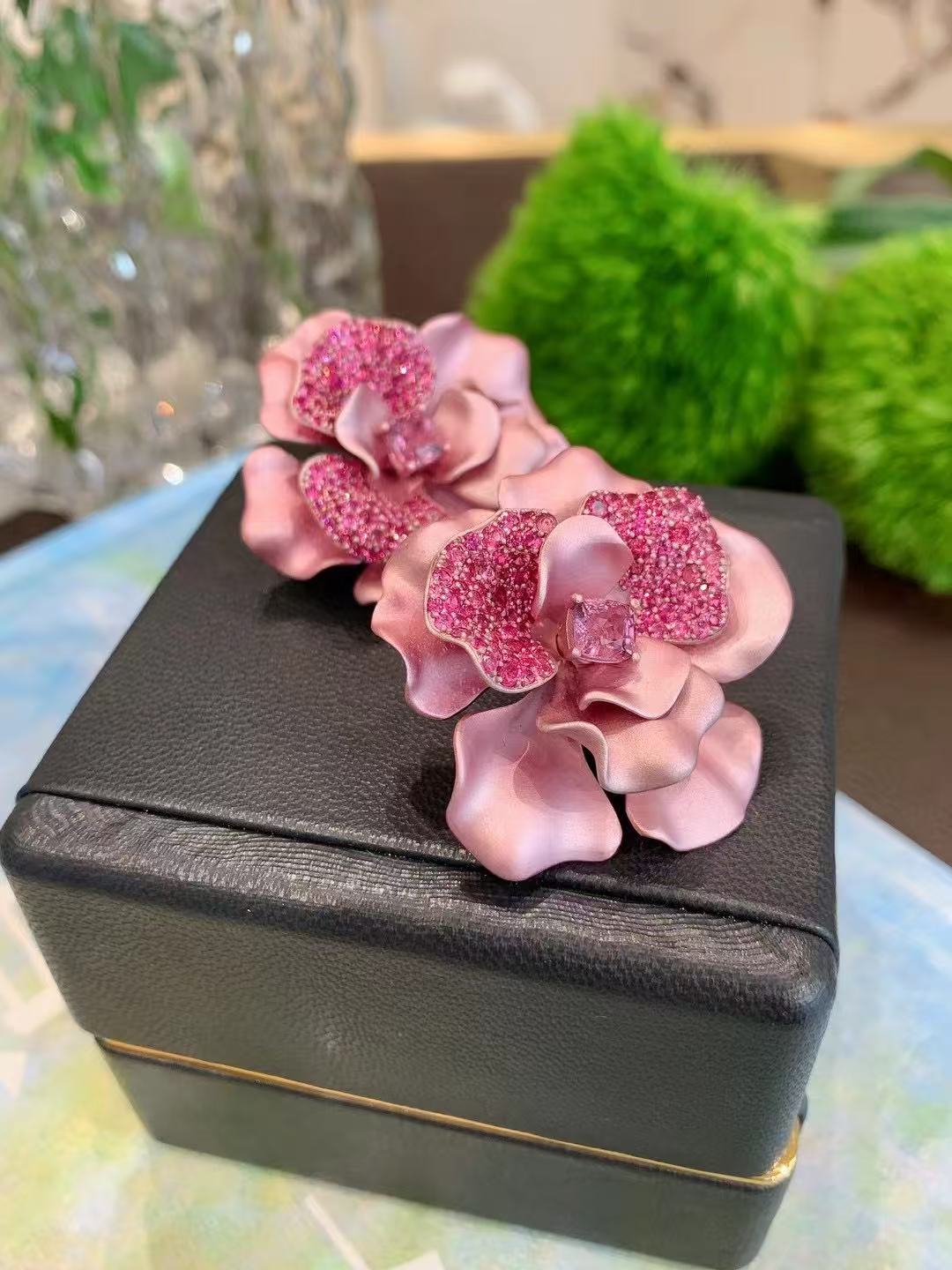 Jewelry  aluminum Earrings  set spinel Earrings